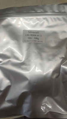 Fabrieksvoorziening Minoxidil poeder CAS 38304-91-5 Voor anti-haaruitval