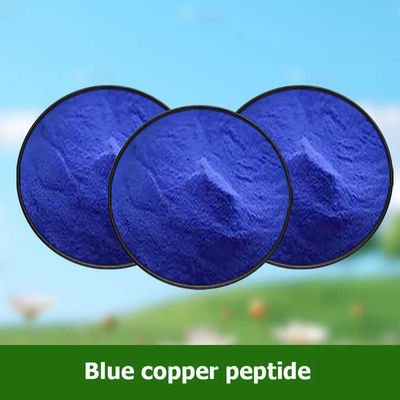 Cosmetische ingrediënten CAS 49557-75-7 Blauwe koperpeptiden  poeder
