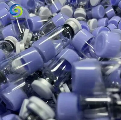 Hoge zuiverheid GHK-Cu koperpeptide poeder voor huidverzorgingsonderzoek koper tripeptide-1 cosmetisch ingrediënt blauw peptide stabiele kwaliteit