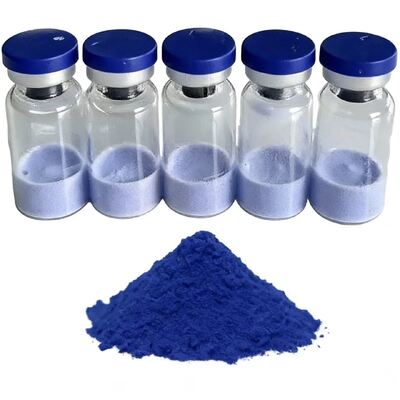 Stabiel gevriesdroogd GHK-Cu koperpeptide 50 mg 100 mg injectieflaconen met ≥99% zuiverheid Voor huidverzorgingslaboratoriumonderzoek