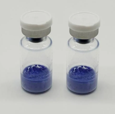 Hoge zuiverheid GHK-Cu gevloeide flacons 50 mg 100 mg koperpeptide voor cosmetisch onderzoek