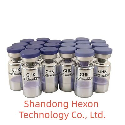 Groothandel GHK-Cu koperpeptideflesjes 50 mg 100 mg gevriesdroogd poeder voor huidverzorgingsonderzoek
