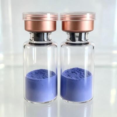 Hoge zuiverheid GHK-Cu koperpeptide poeder koper tripeptide-1 cosmetisch ingrediënt blauwe peptide voor huidverzorging stabiele onderzoekskwaliteit